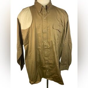 10X (NWOT) One Long Sleeve/One Short Sleeve Tan BU Shooting Shirts Men’s 4XL